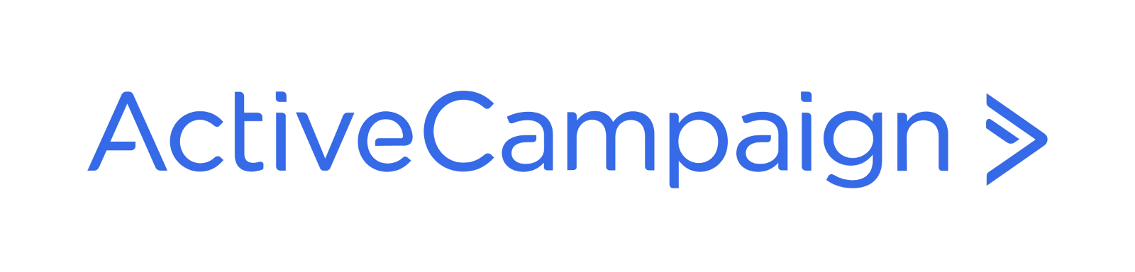 ActiveCampaign Blue Wordmark and Arrow Free PNG