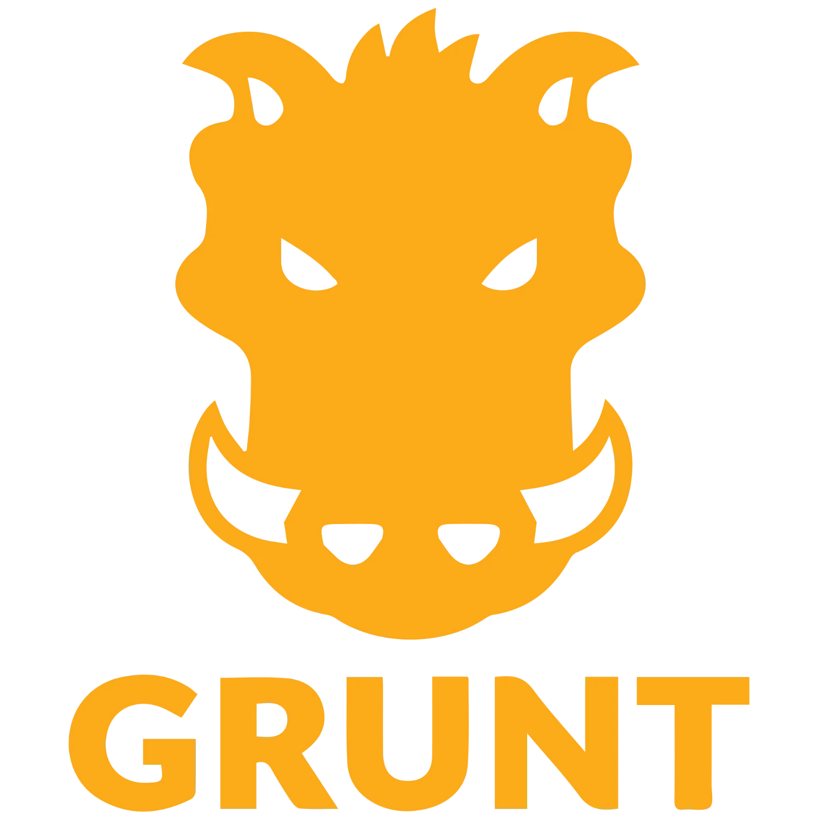 Orange Bull Head GRUNT Emblem Free PNG