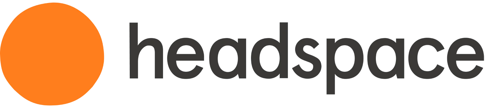 Headspace Wordmark with Orange Circle Free PNG