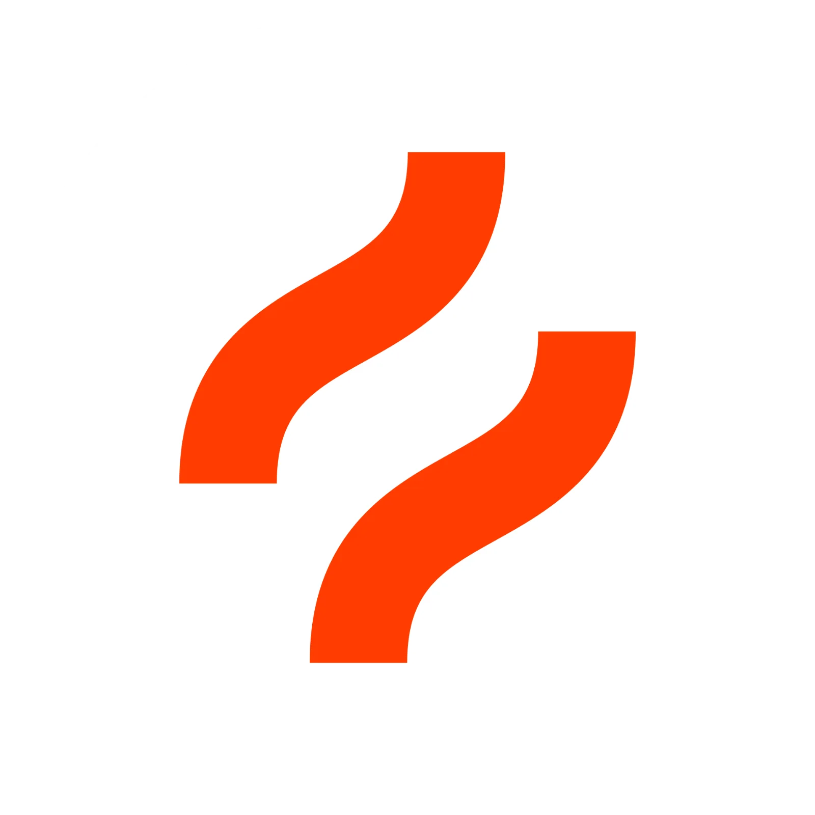 Orange Curved Bands in a White Circle Free PNG
