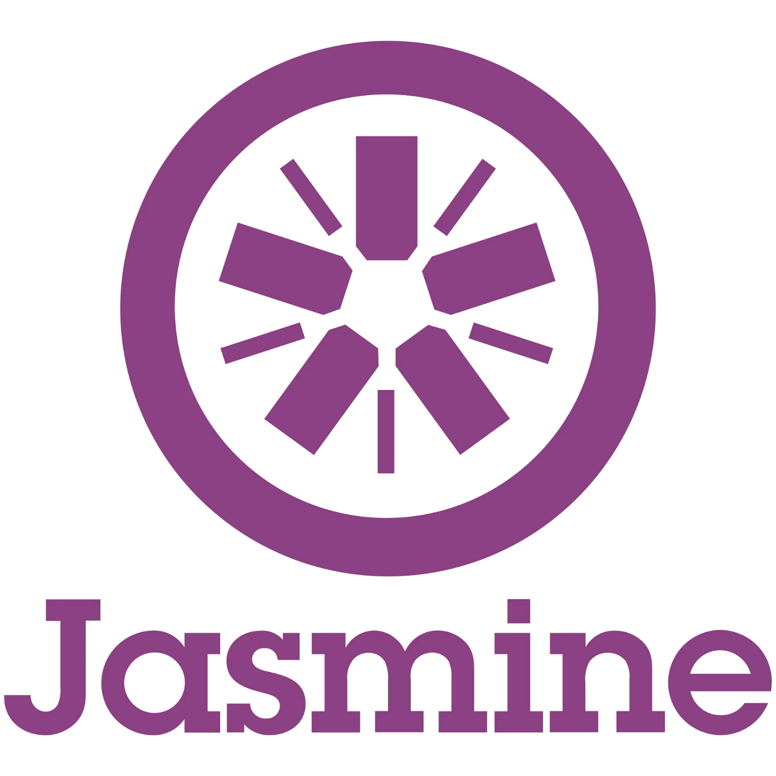 Purple Jasmine Wordmark and Circular Emblem Free PNG