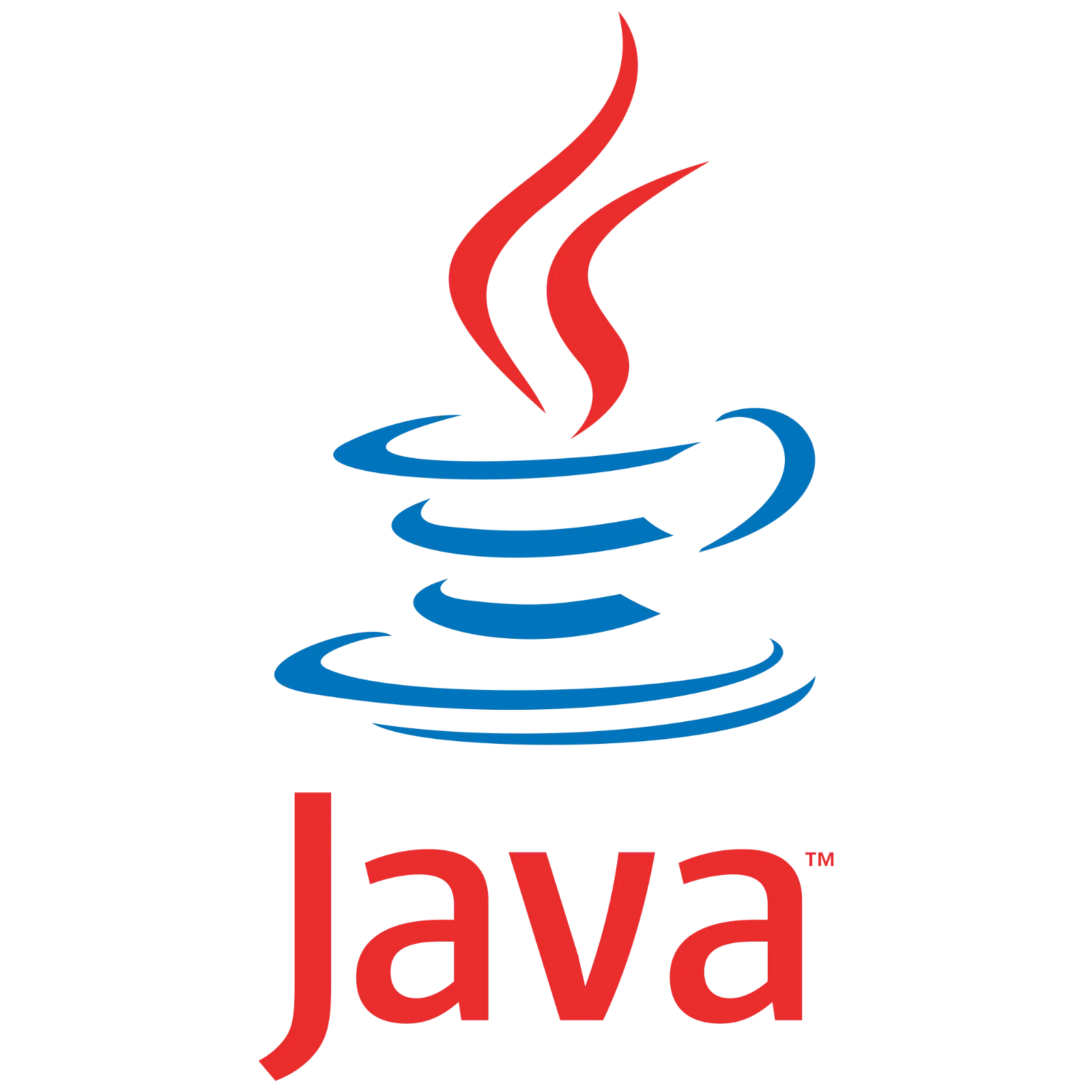 Java Logo with Red Steam and Blue Cup Free PNG