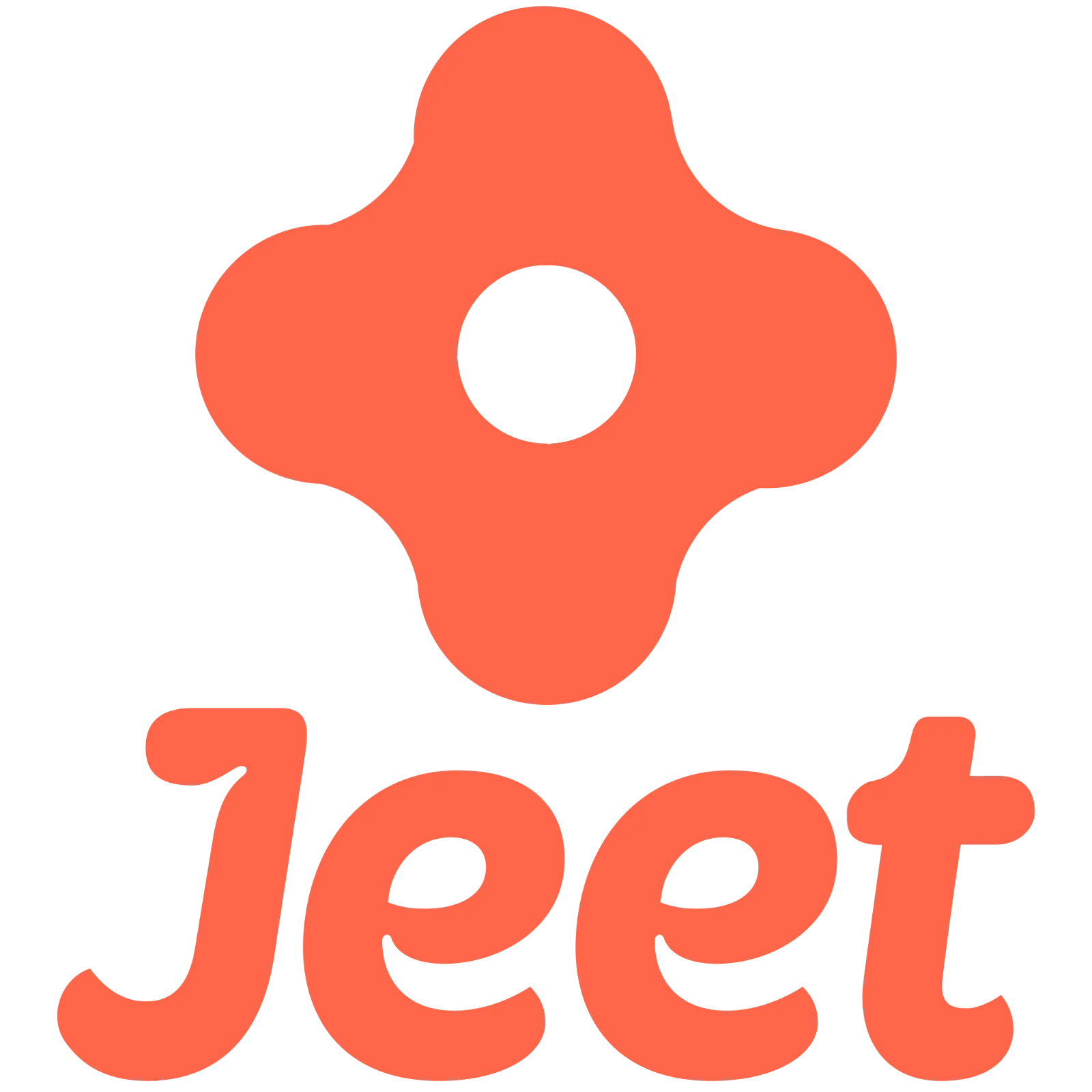 Coral Jeet Wordmark with Four-Lobed Emblem Free PNG