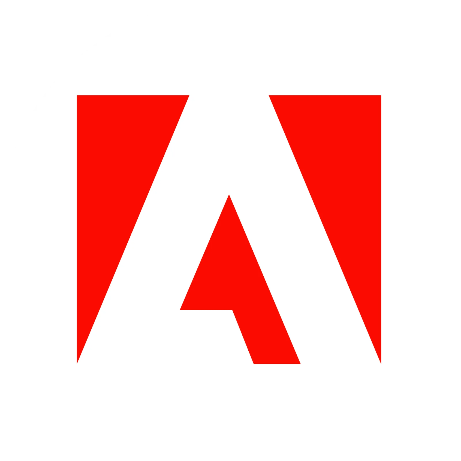 Red Geometric Letter A in a White Circle Free PNG