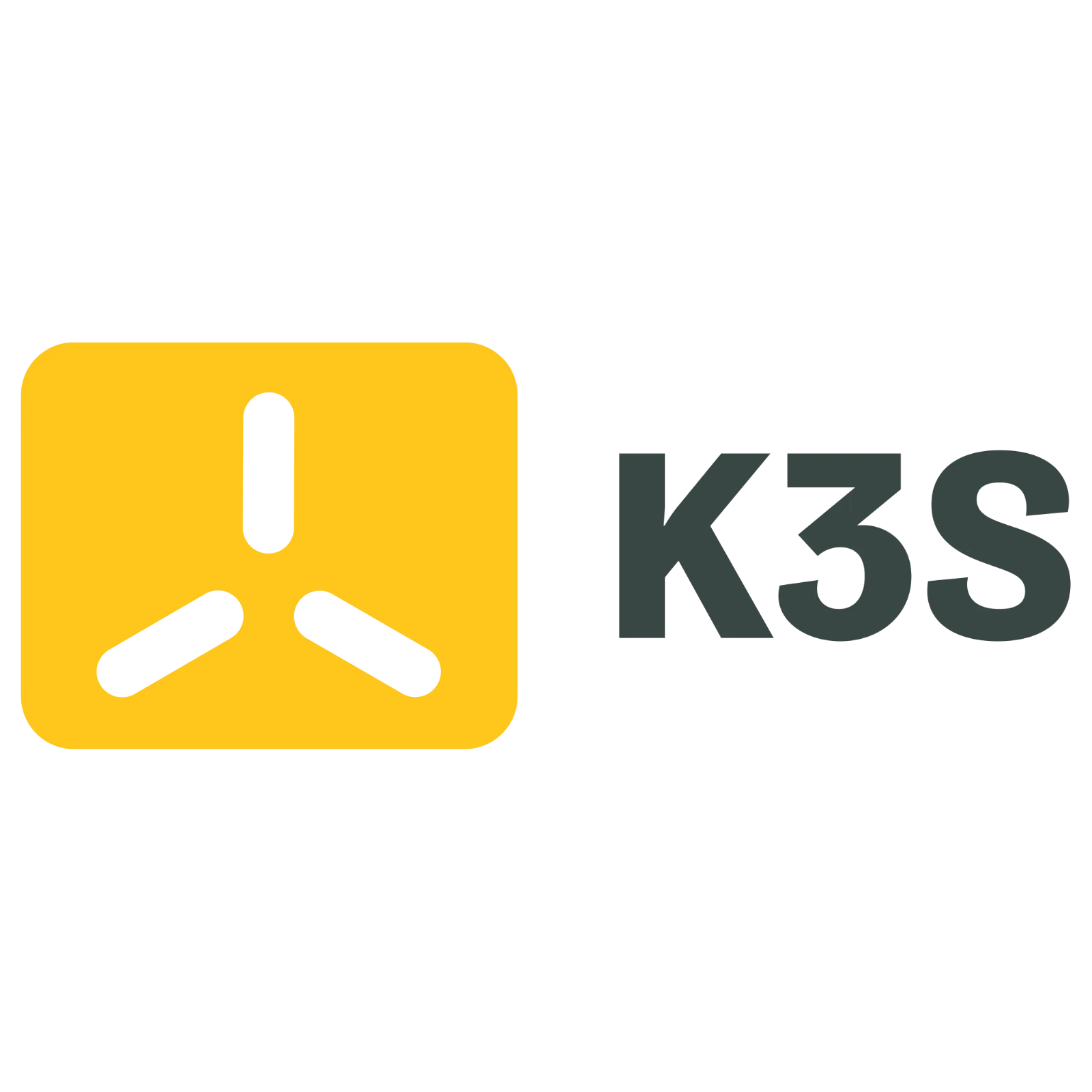 K3S Logo with Yellow Icon Free PNG