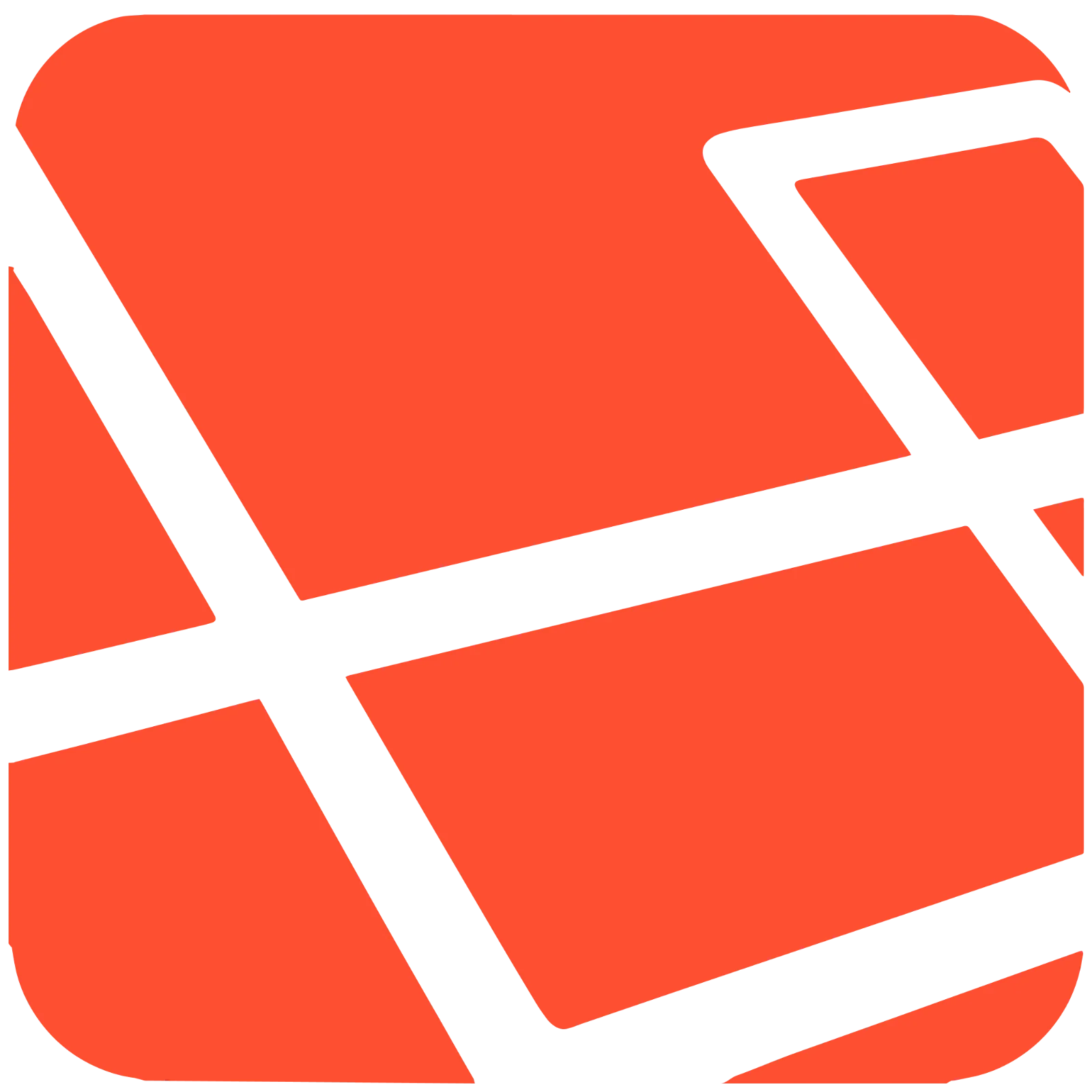 Free PNG of an Orange Geometric Striped Icon