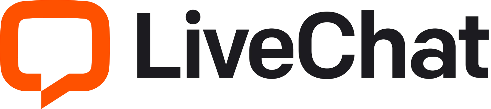 LiveChat Logo with Orange Speech Bubble Free PNG