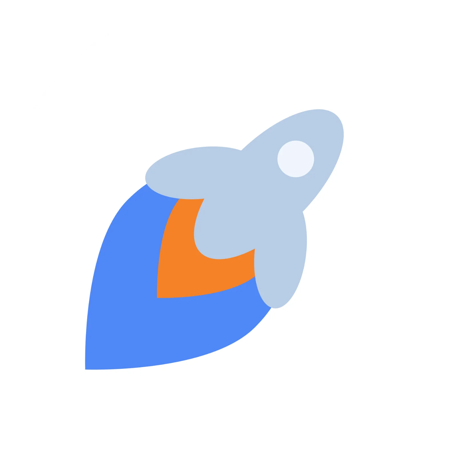 Blue Cartoon Creature with Orange Chest Free PNG