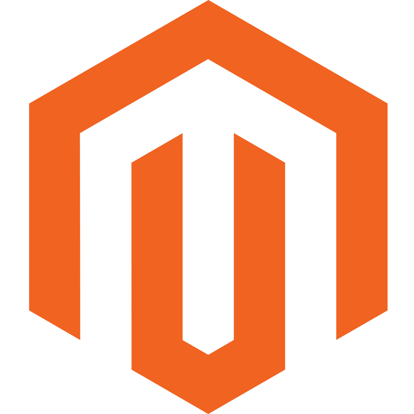 Magento Orange Geometric Logo Free PNG