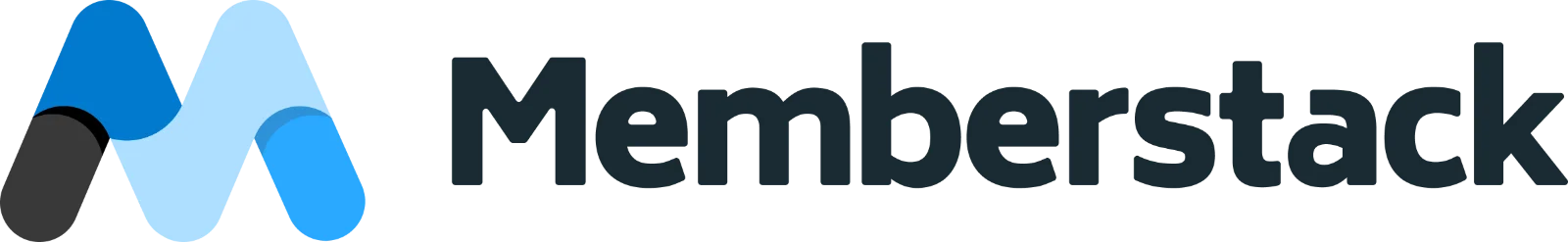 Memberstack Logo with Blue M Symbol Free PNG