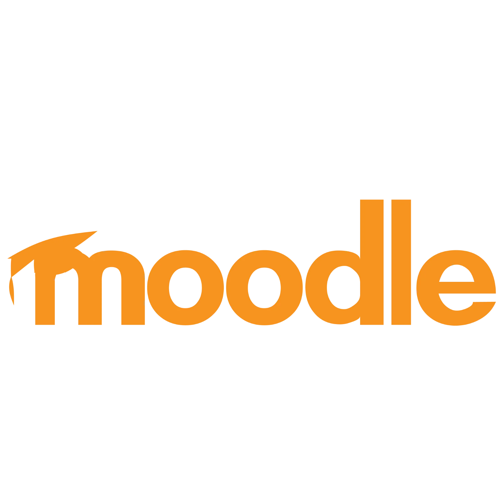 Orange Moodle Wordmark Logo Free PNG