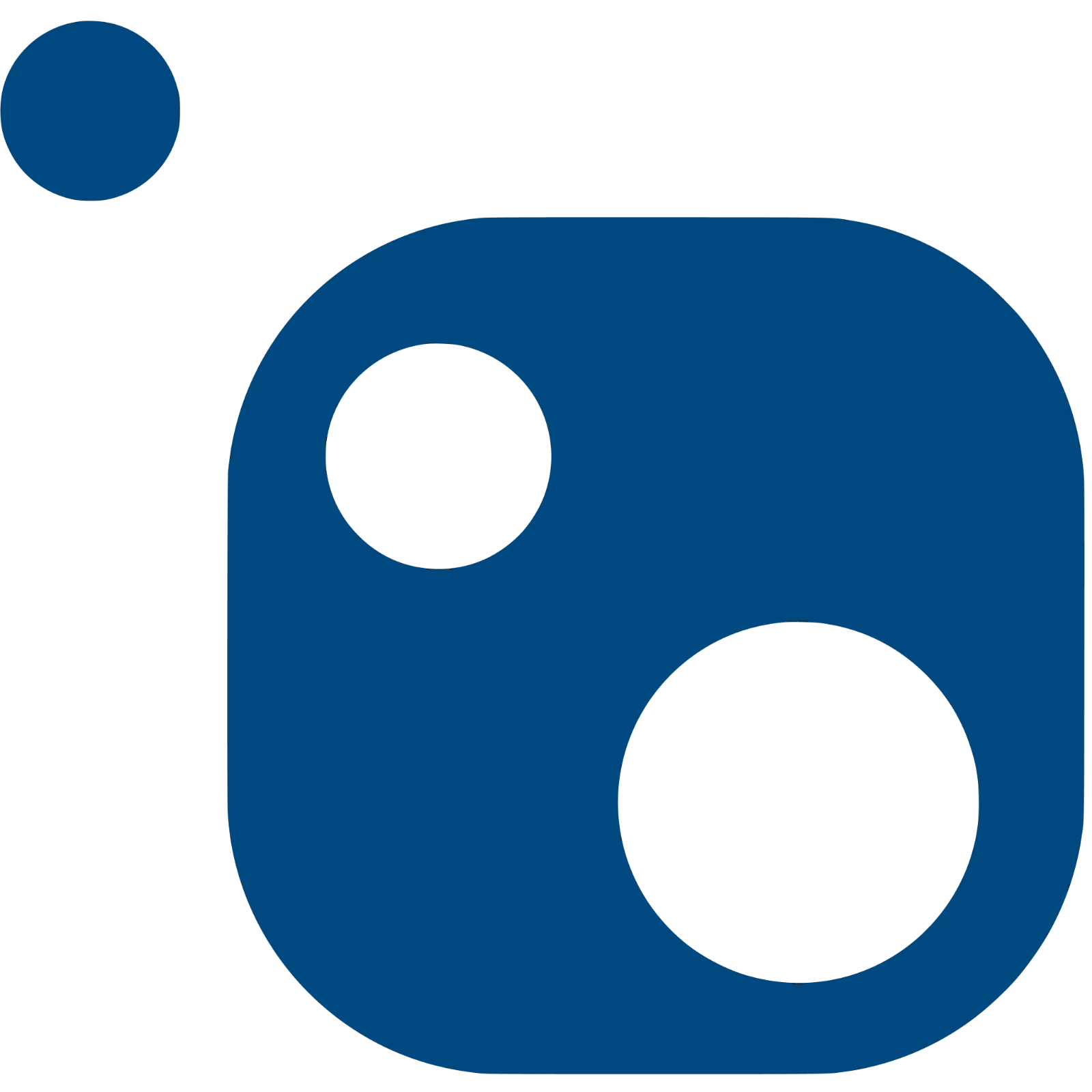 Free PNG of a Minimal Blue Camera-Like Icon