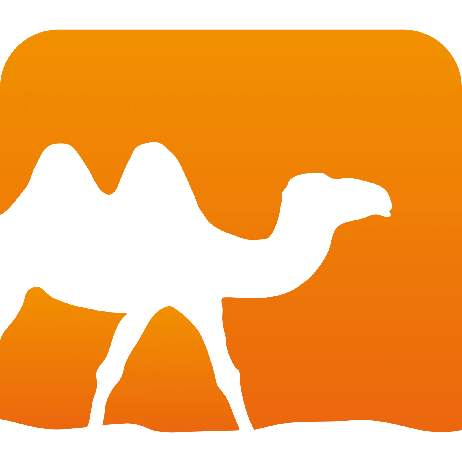 Black Dog Silhouette on Orange Background Free PNG