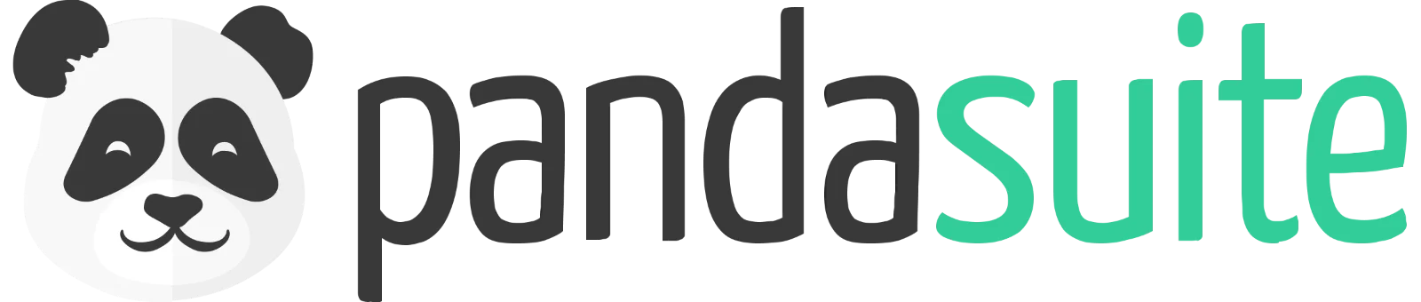 PandaSuite Panda Face and Wordmark Logo - Free PNG