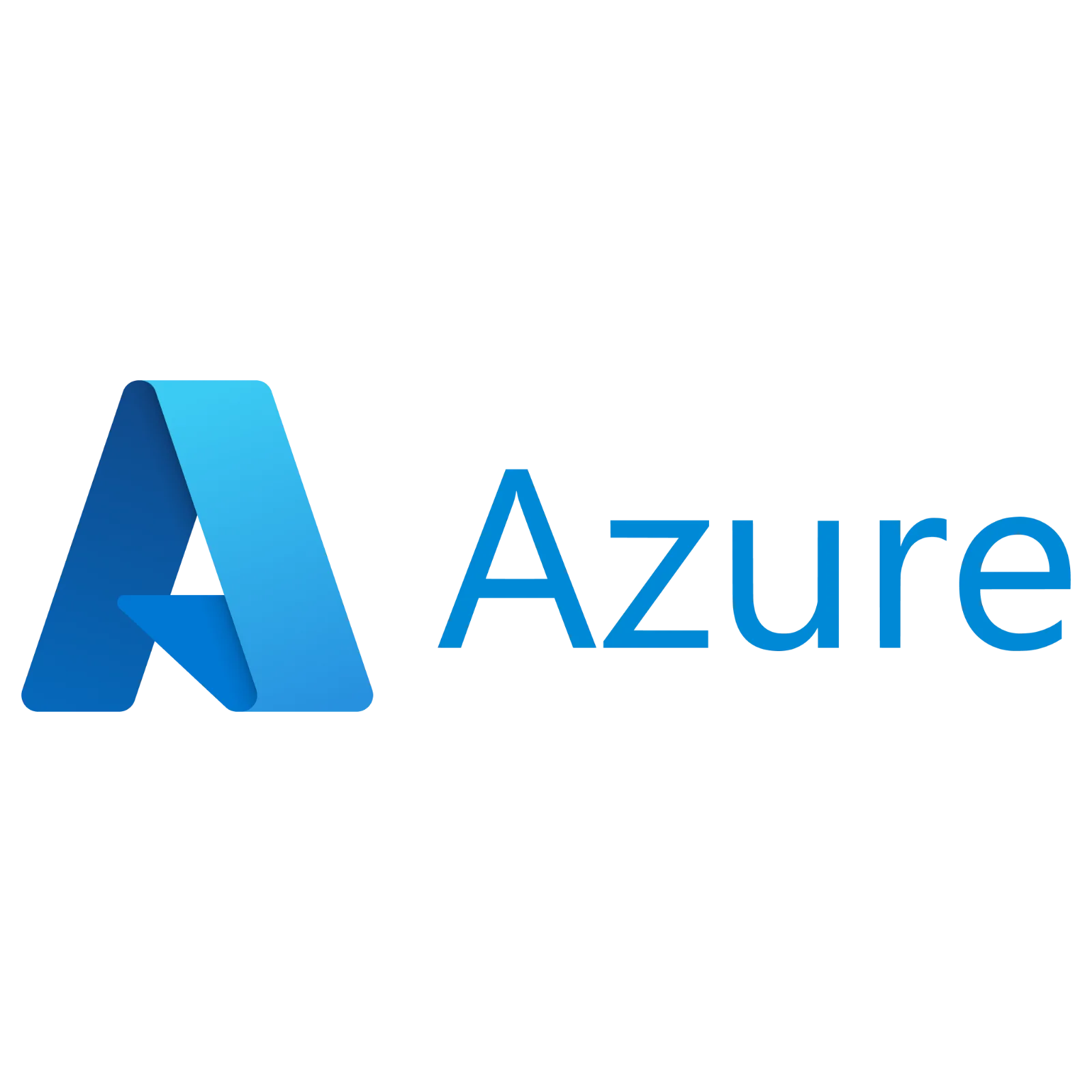 Microsoft Azure Logo and Wordmark Free PNG