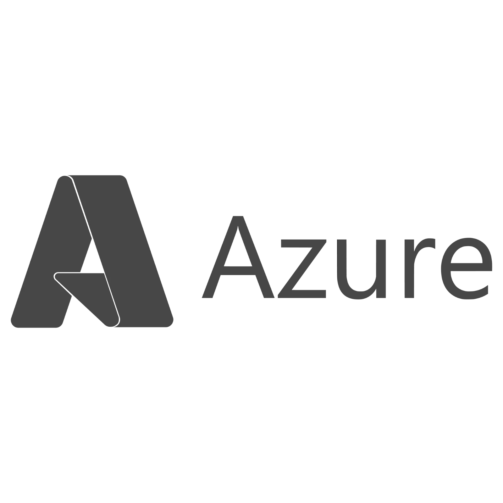 Adobe Azure Wordmark on Black Background Free PNG