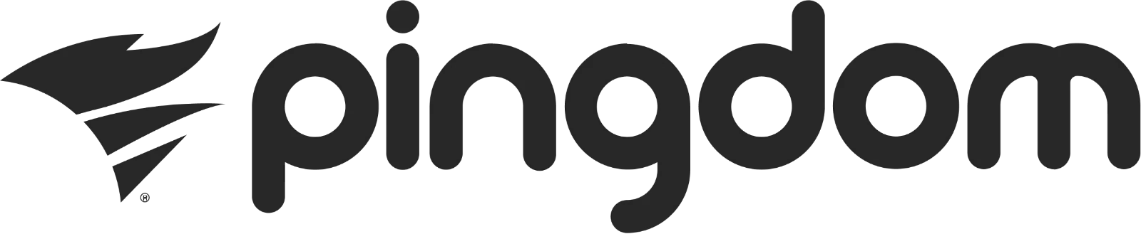 Charcoal Pingoon Wordmark with Sweeping Emblem | Free PNG