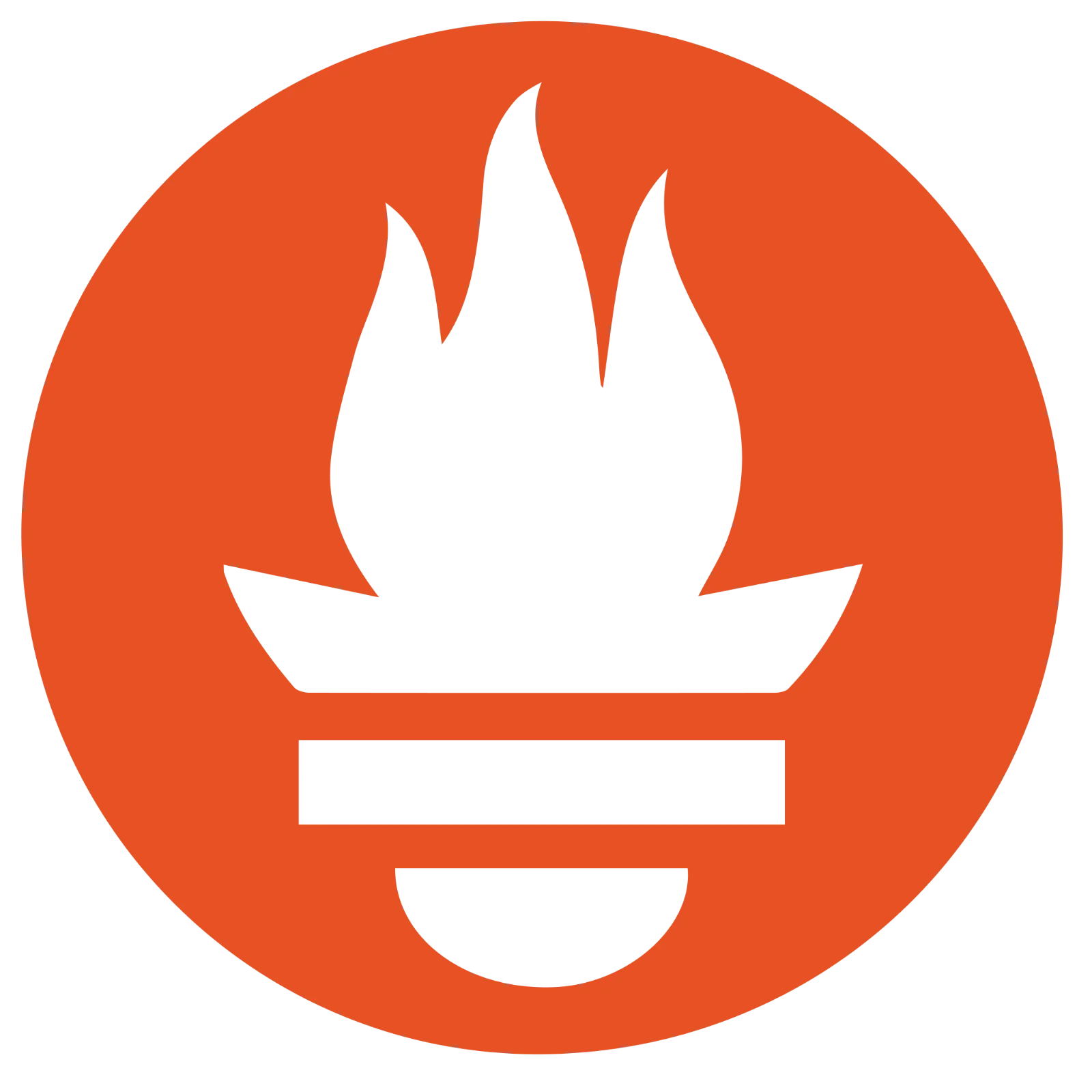 Orange Flame-Like Circular Emblem Free PNG