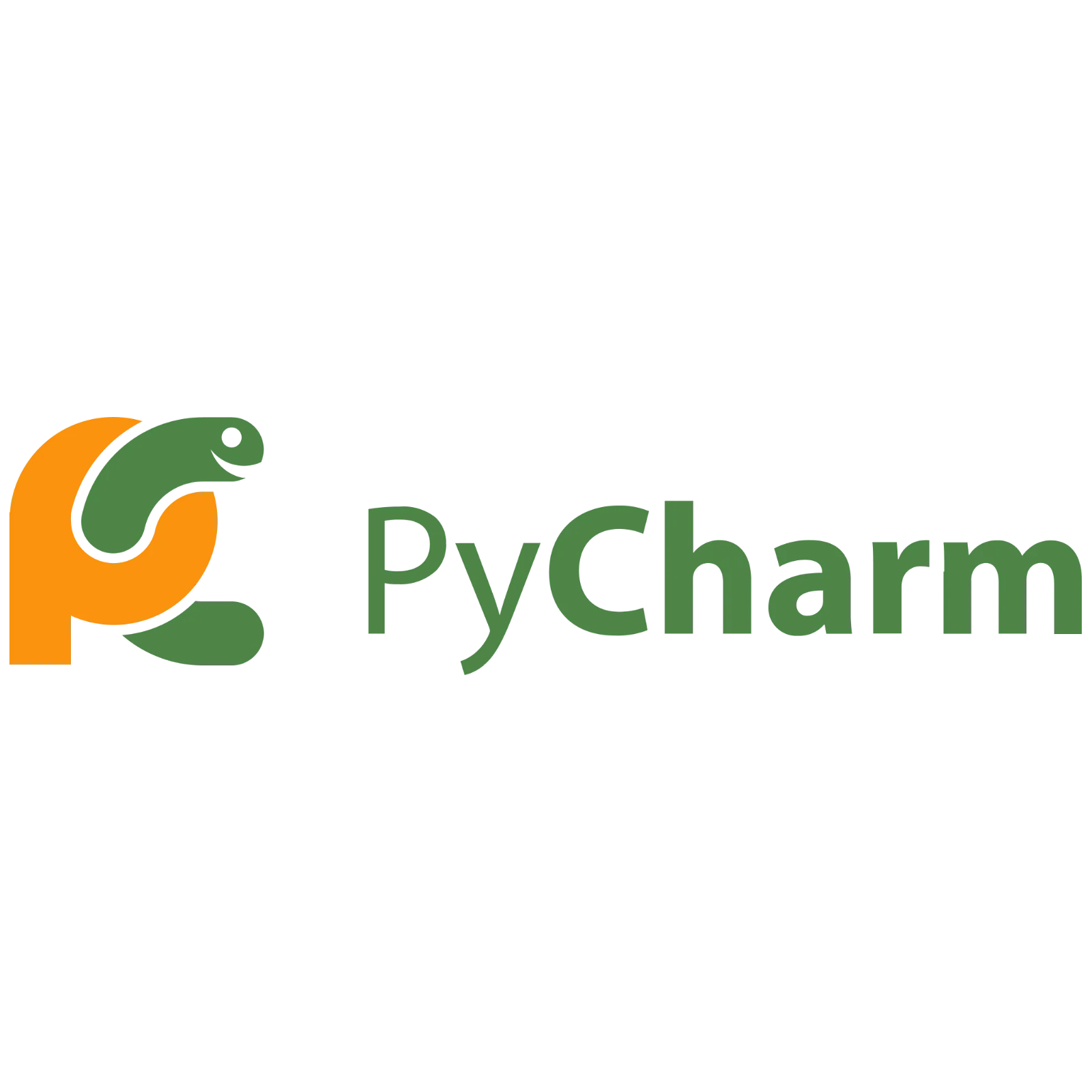 Free PNG PyCharm Wordmark and Chameleon Emblem