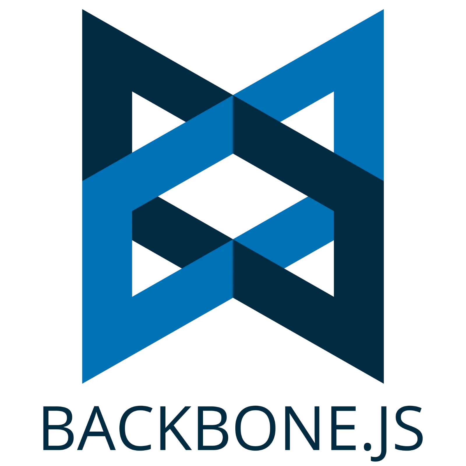 Backbone.js Blue Geometric Logo Free PNG