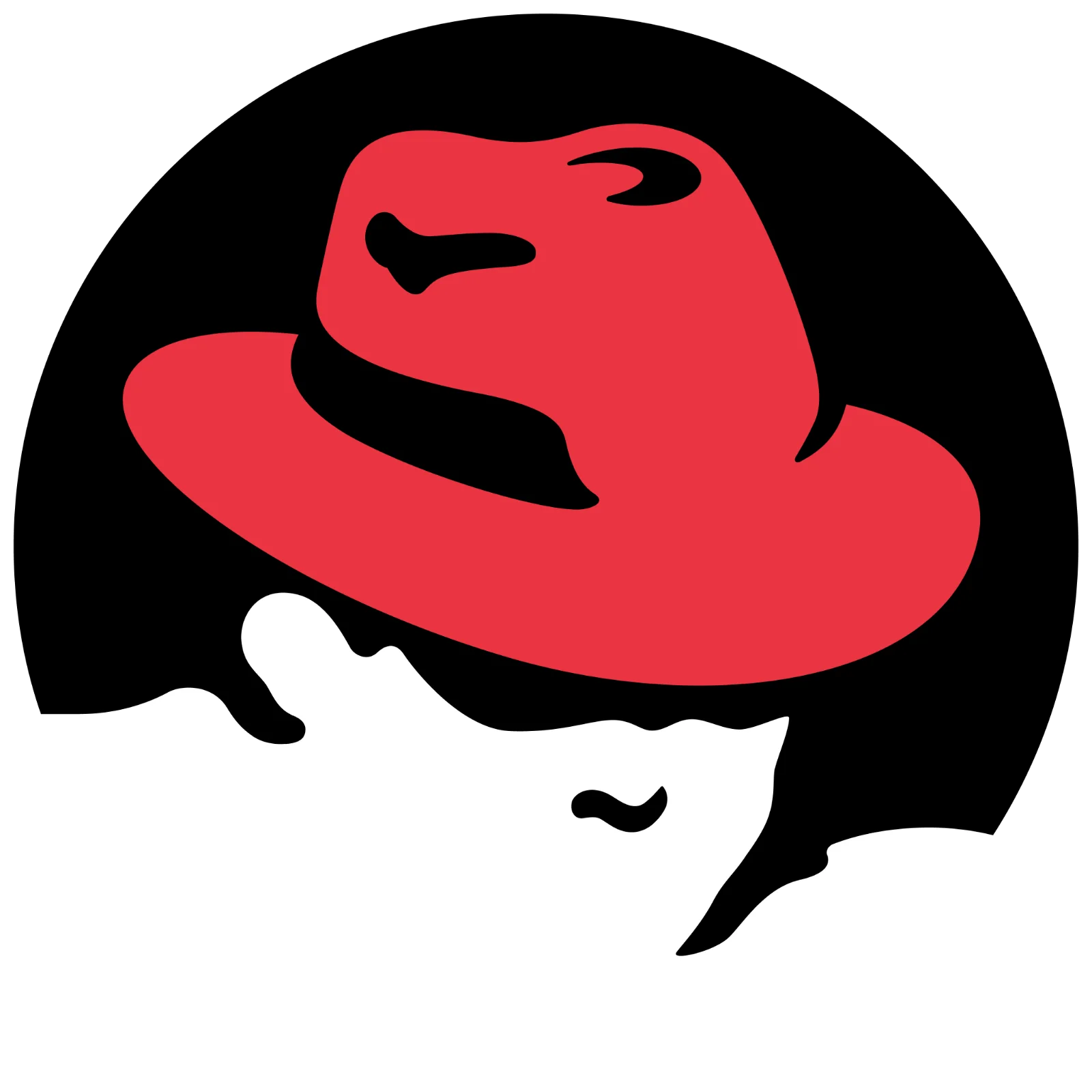 Minimalist Santa Claus Face with Red Hat - Free PNG
