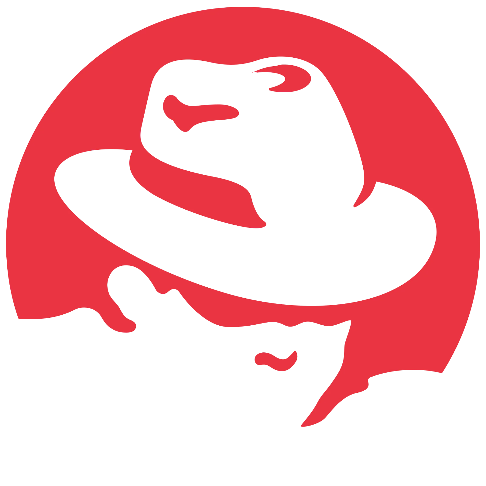 Red Abstract Face Profile Emblem Free PNG