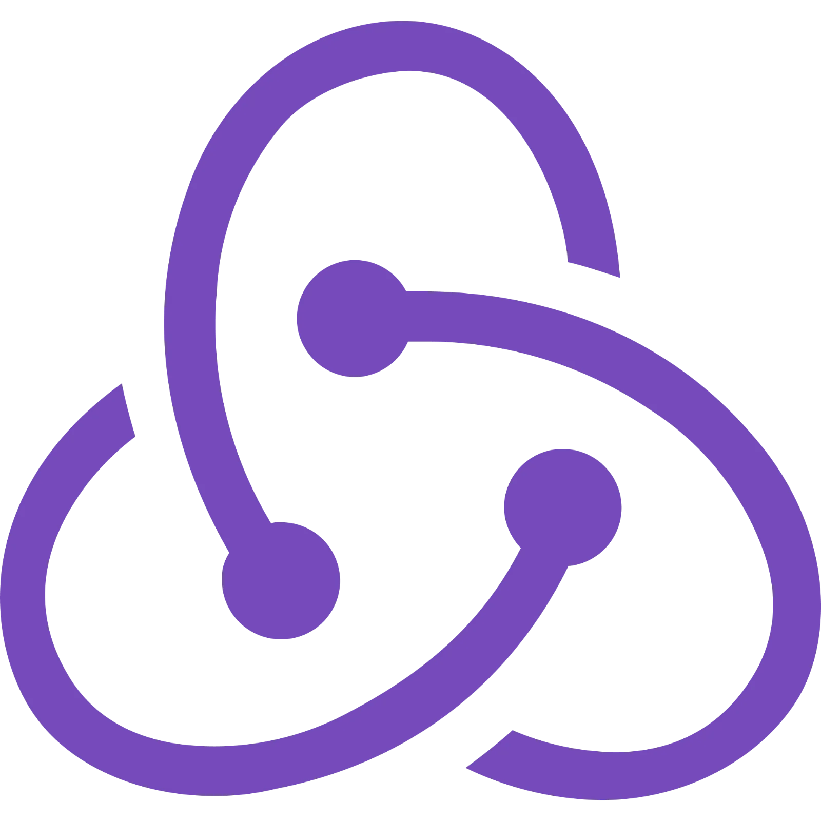 Purple Three-Node Connection Icon Free PNG