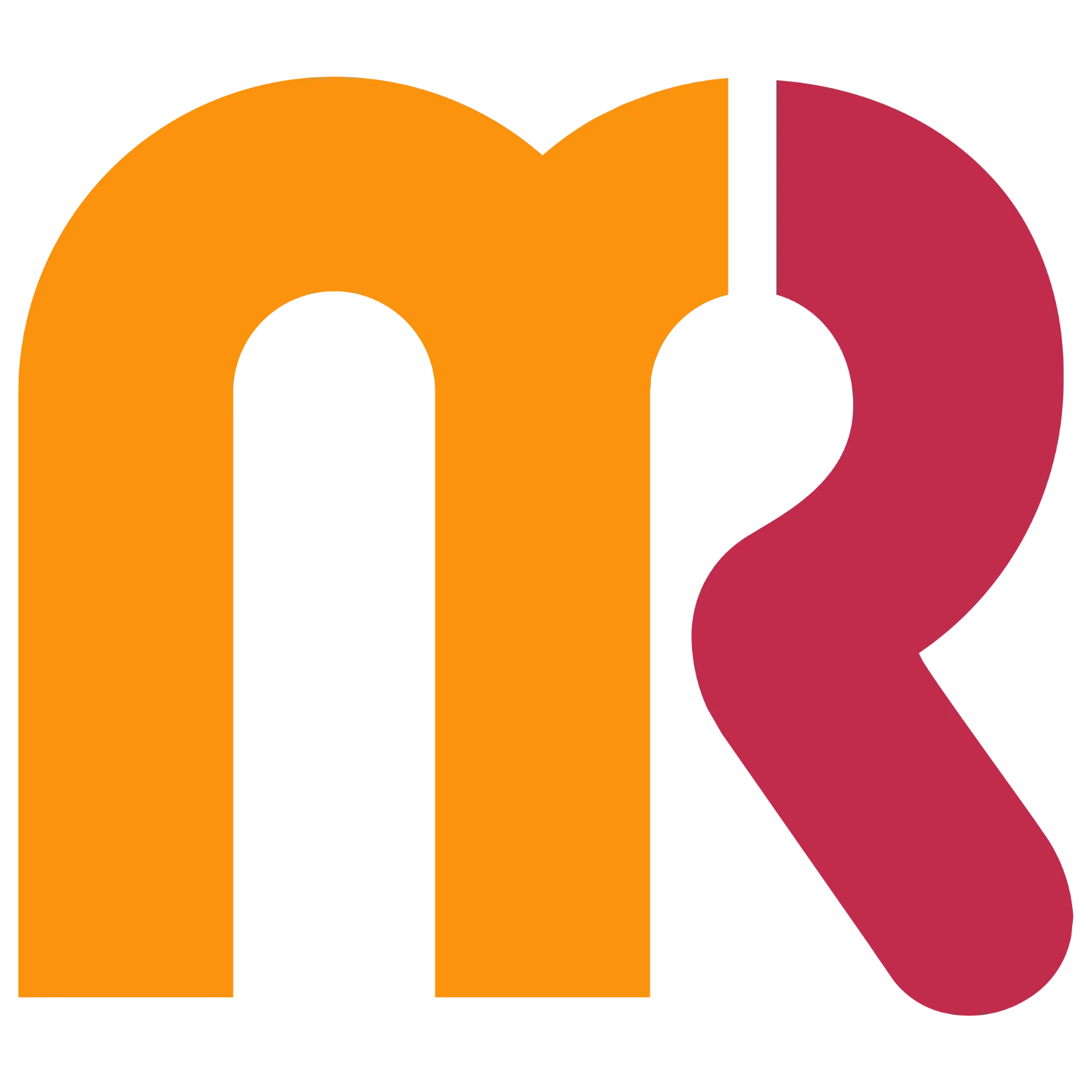 Orange and Magenta Abstract Monogram Free PNG