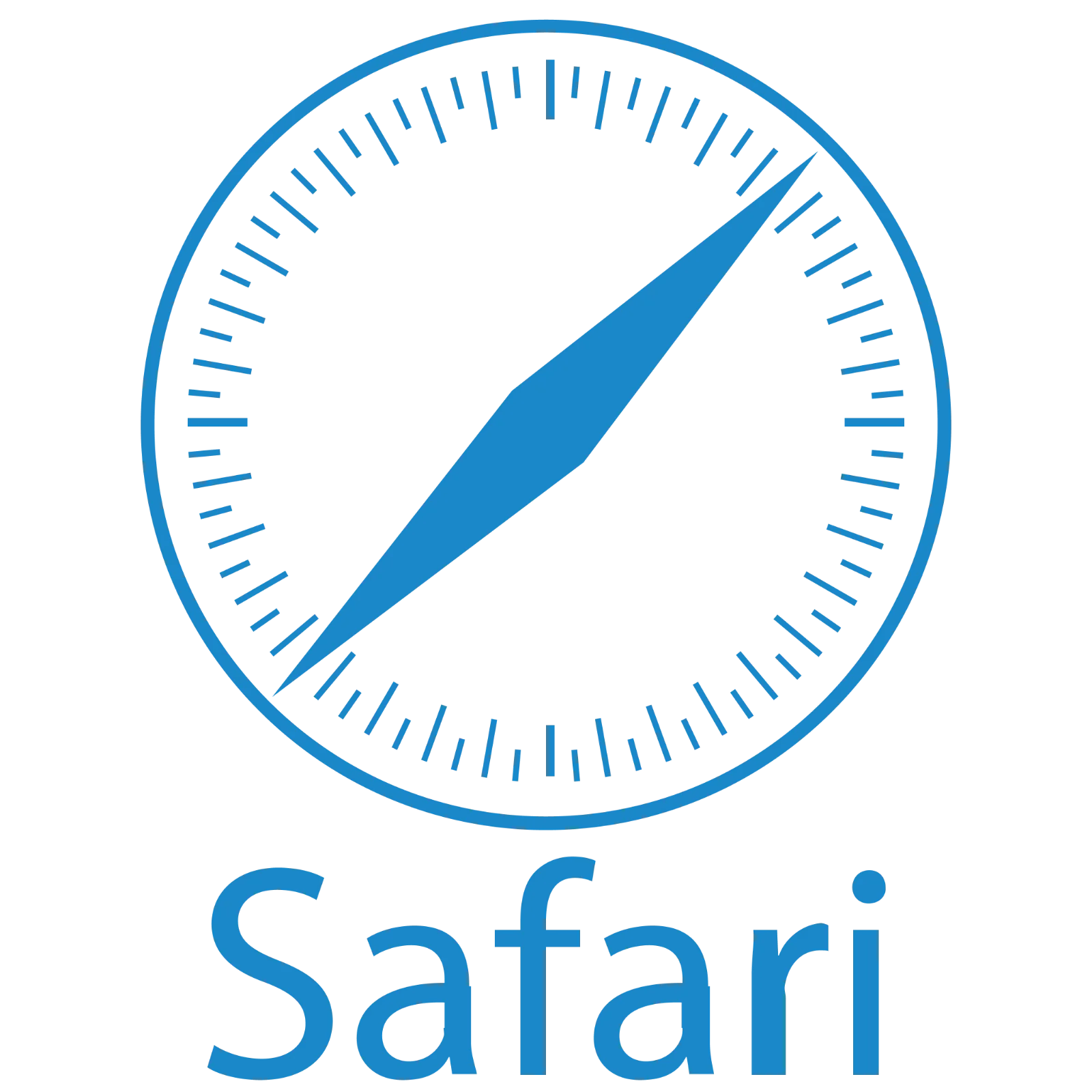 Blue Safari Compass Browser Logo Free PNG