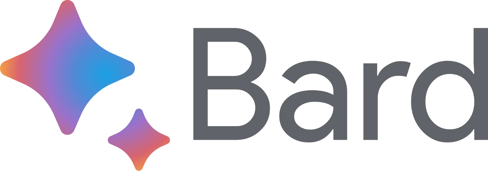Bard Logo with Gradient Sparkles Free PNG