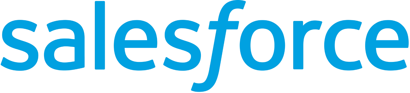 Salesforce Blue Wordmark Logo Free PNG