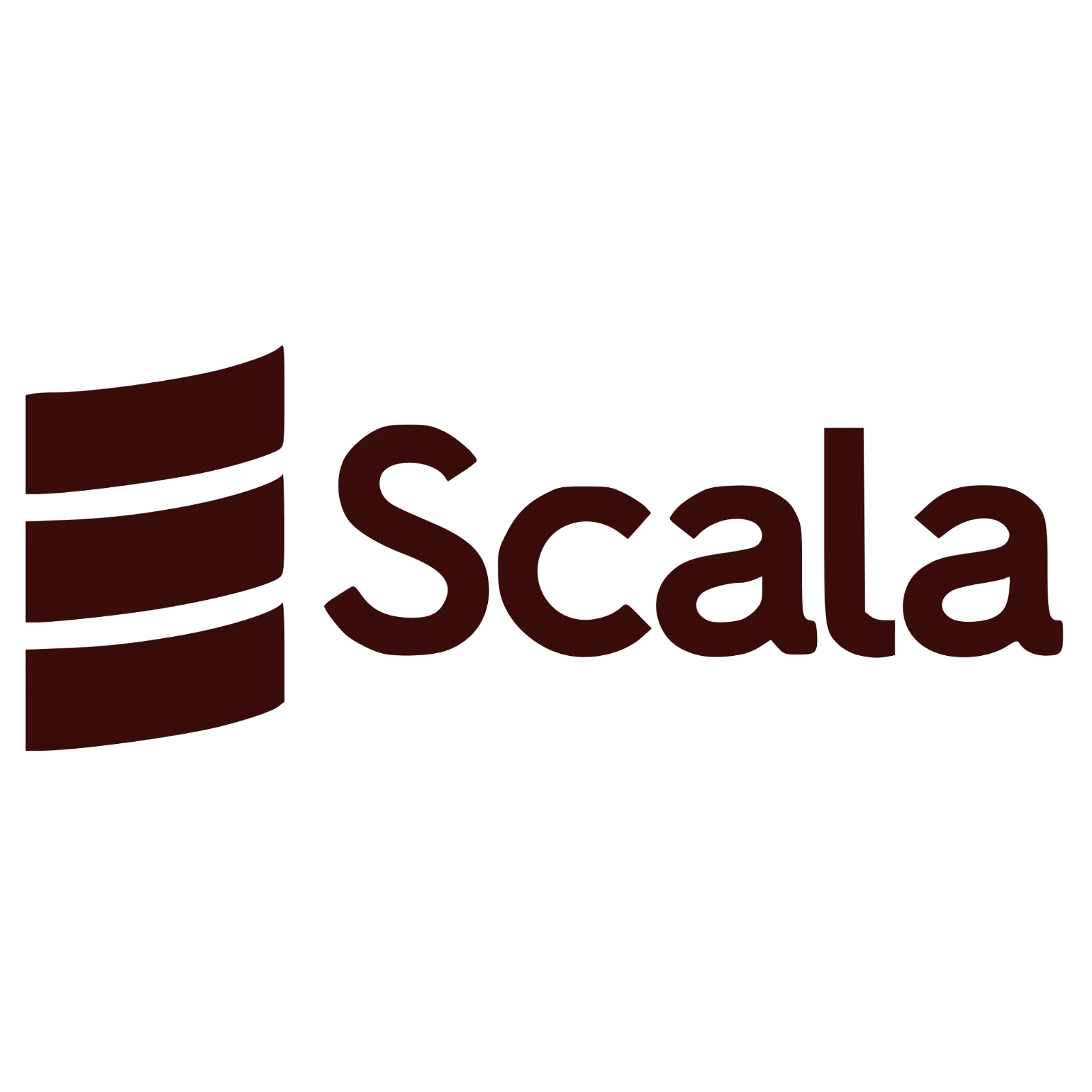 Scala Wordmark and Emblem on Black Background Free PNG