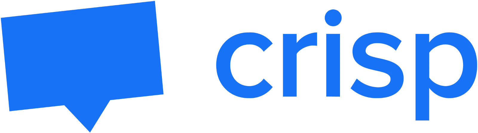 Crisp Blue Wordmark and Speech Bubble Icon Free PNG