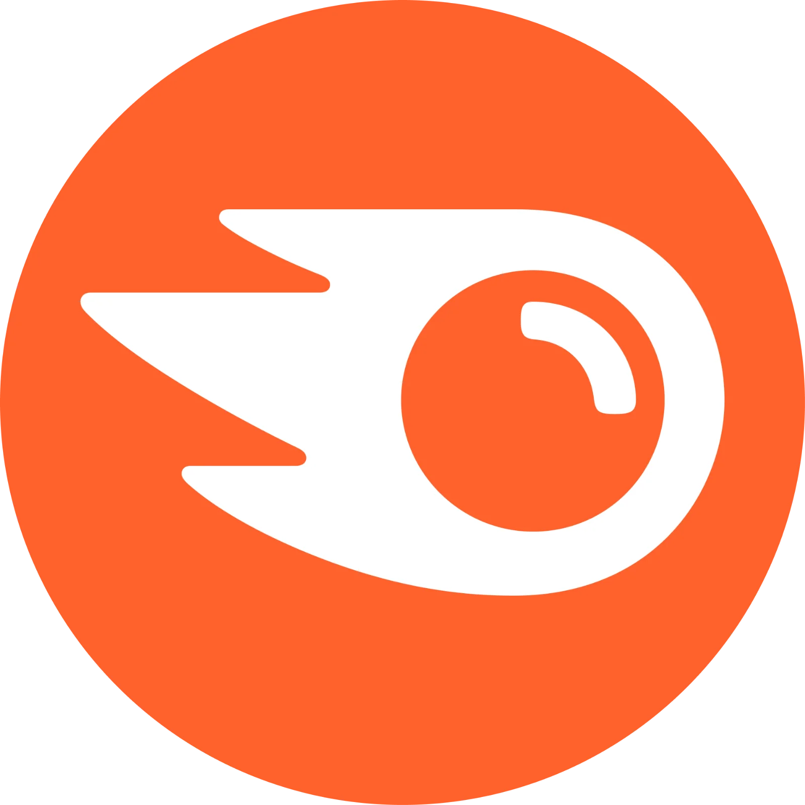 Abstract White Swirl on Orange Circle Free PNG