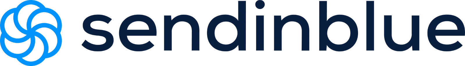 Sendinblue Logo with Cyan Emblem Free PNG
