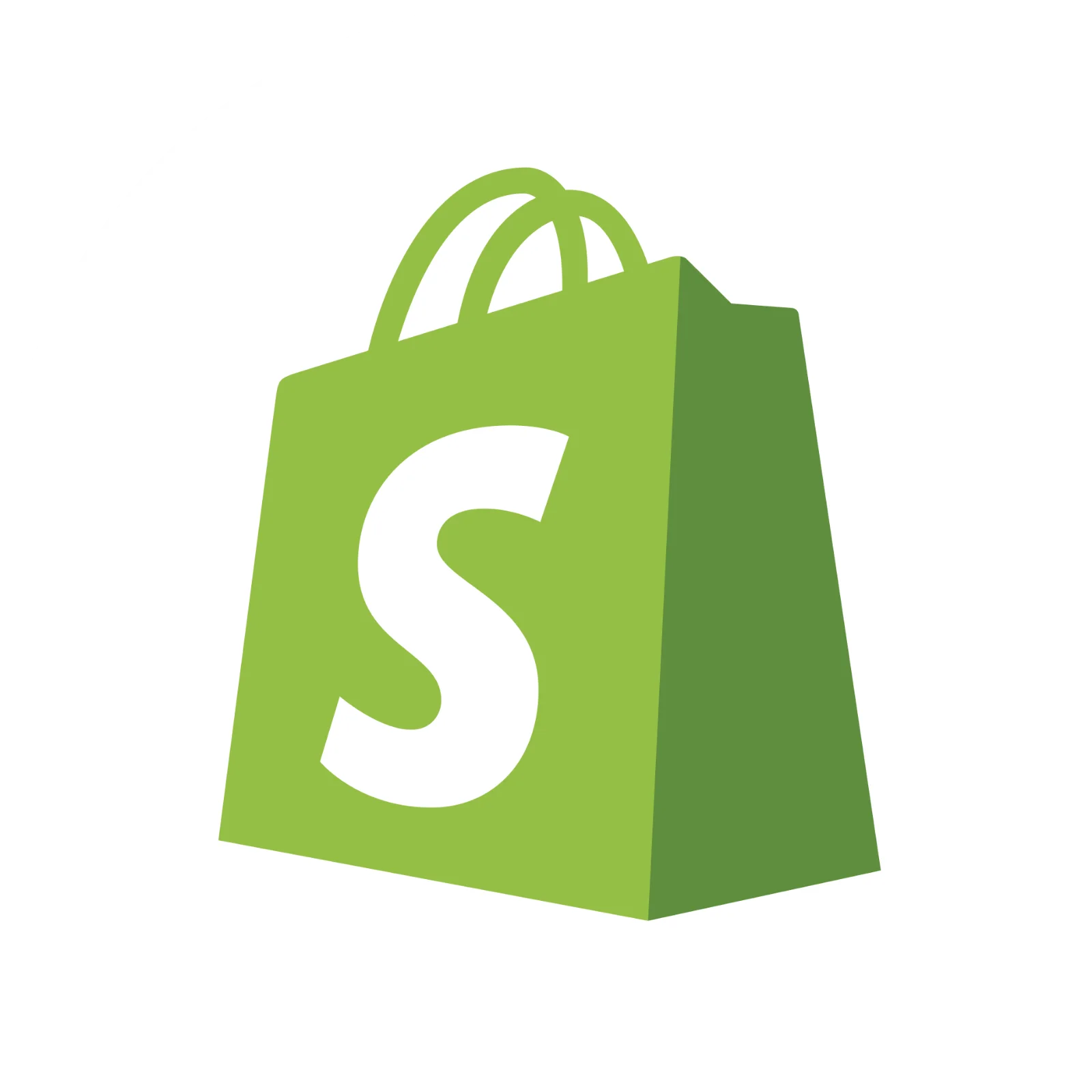 Green Shopify Shopping Bag Logo Free PNG