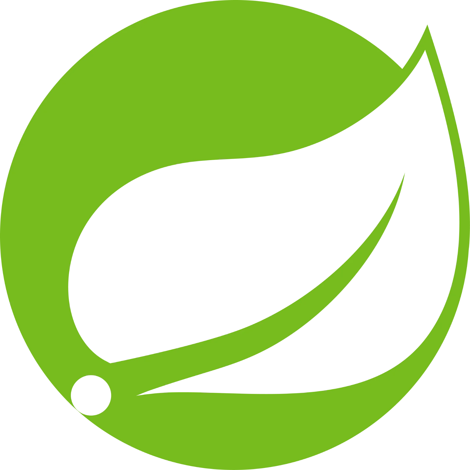 Abstract Green Leaf Emblem Free PNG