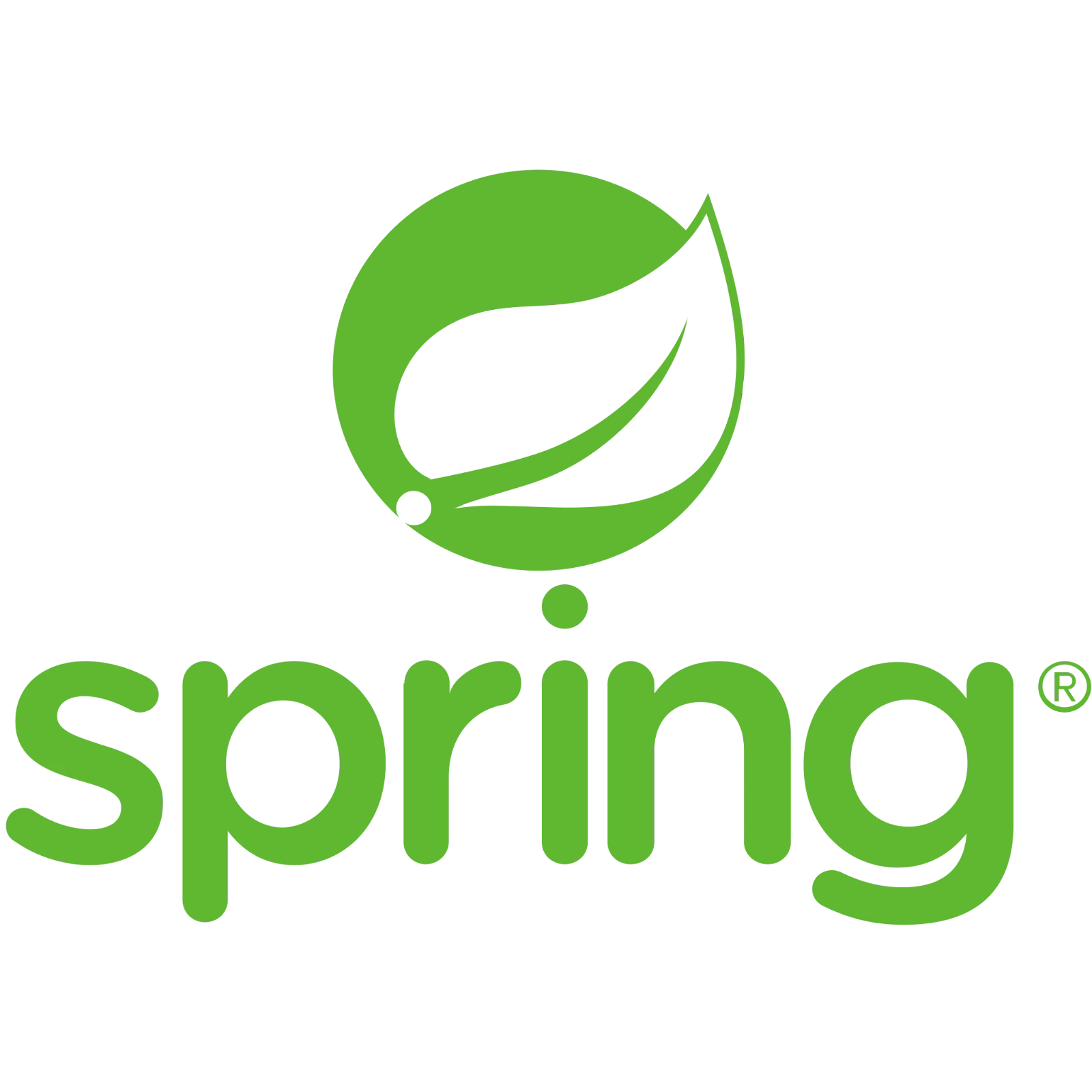 Spring Framework Green Leaf Logo Free PNG