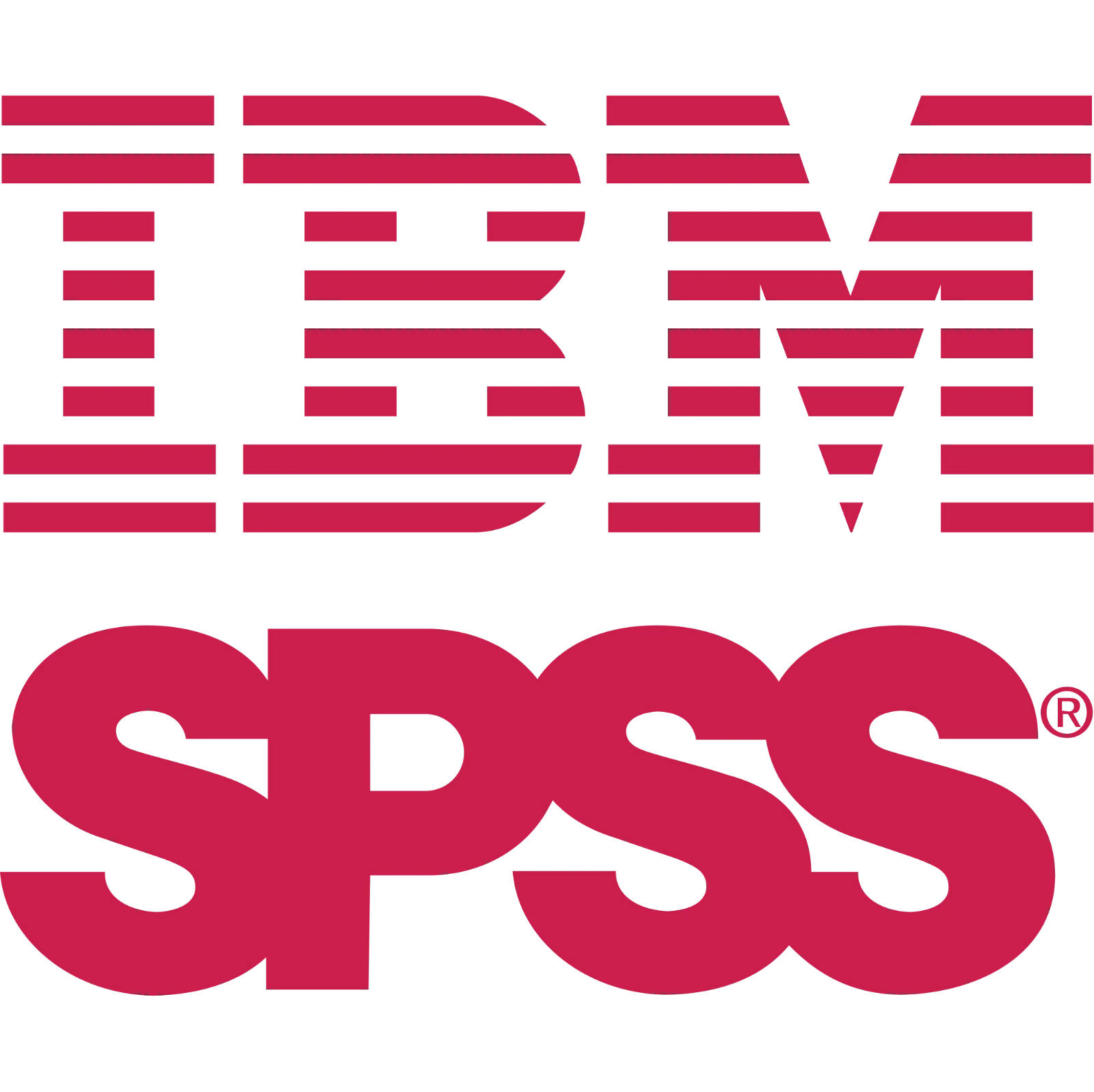 Magenta SPSS Wordmark and Geometric Bars Free PNG