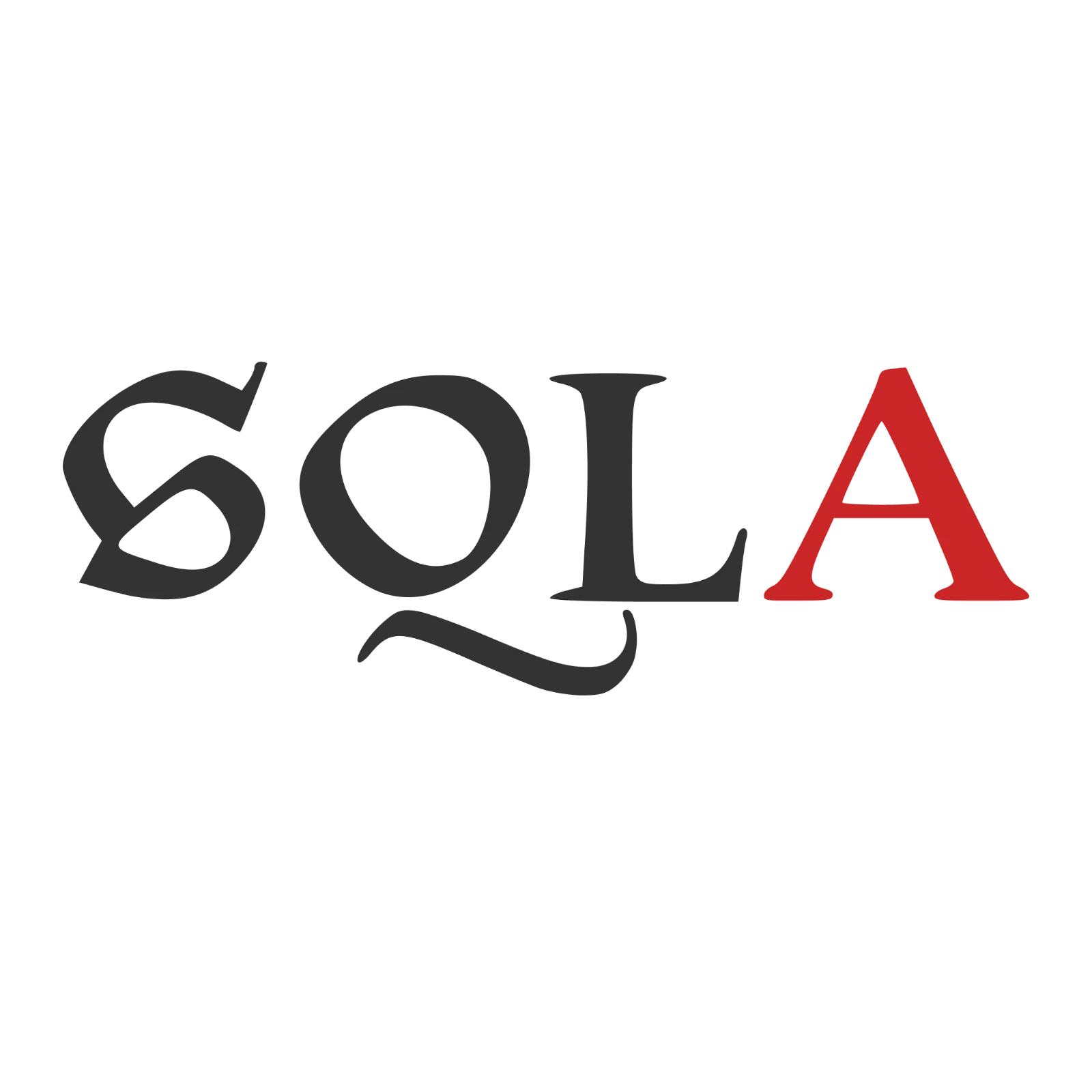 SOLA Serif Lettering with Red A – Free PNG
