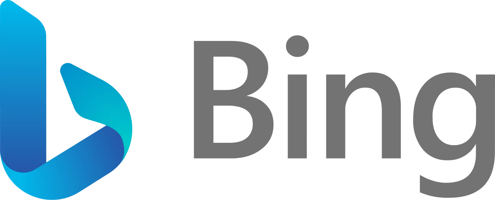 Blue and Gray Bing Logo Free PNG