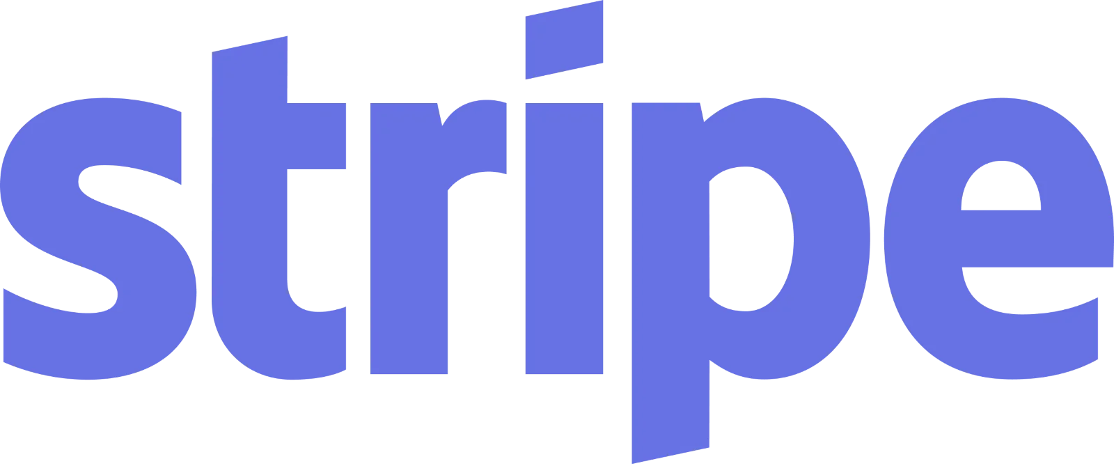 Stripe Wordmark in Periwinkle Blue – Free PNG