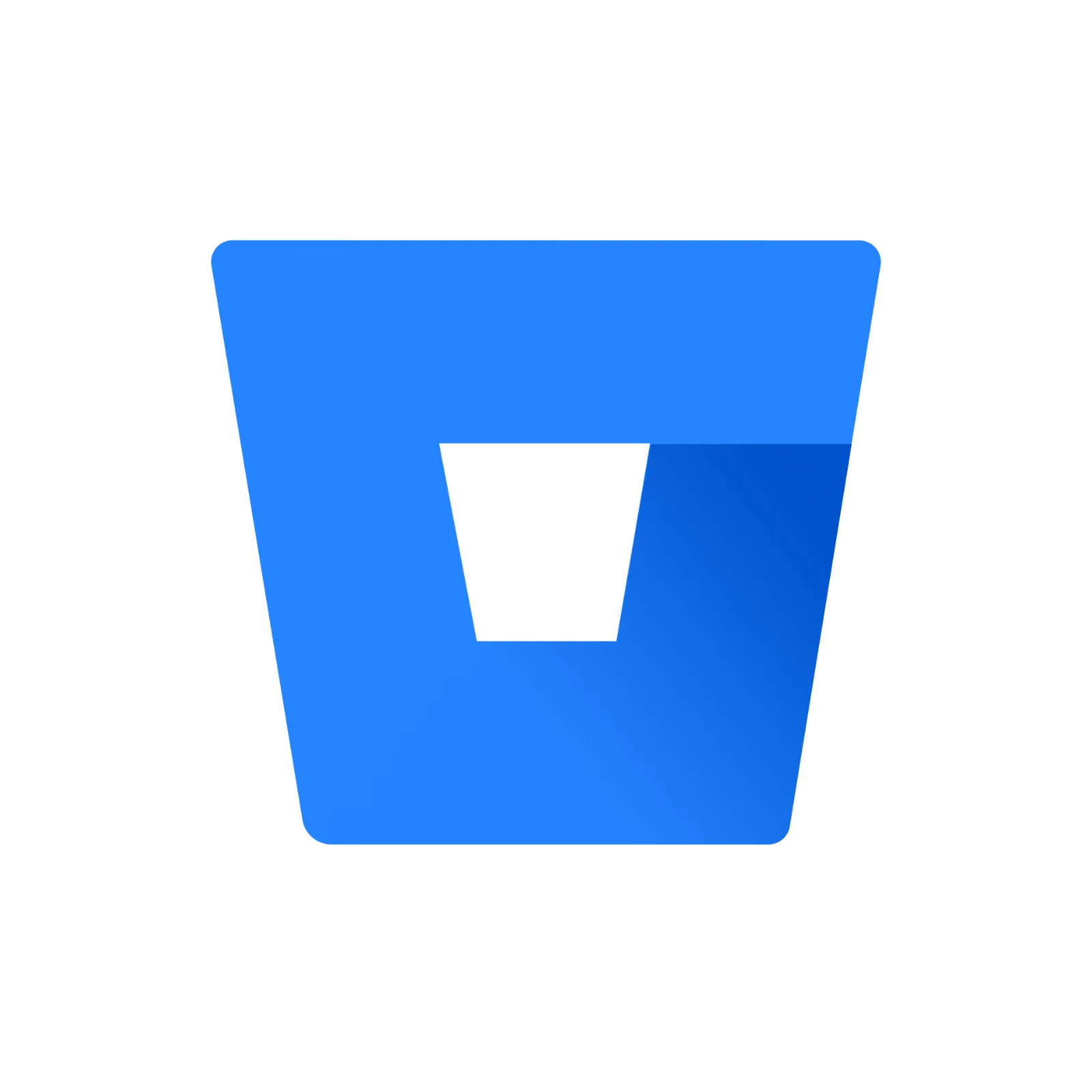 Blue Bitbucket Bucket Logo Icon Free PNG