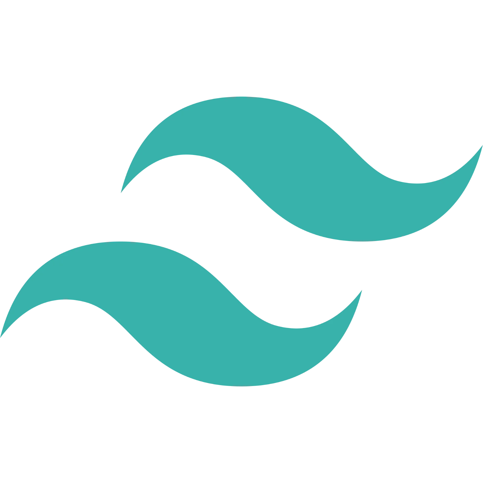 Two Teal Wavy Bands Free PNG
