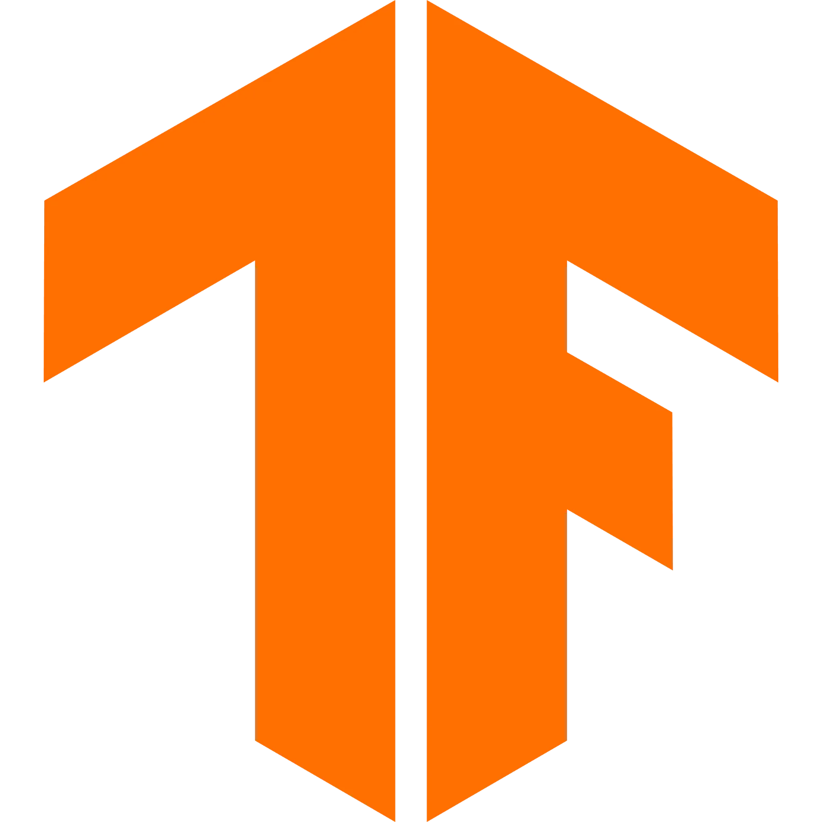 Orange Symmetrical Angular Emblem Free PNG