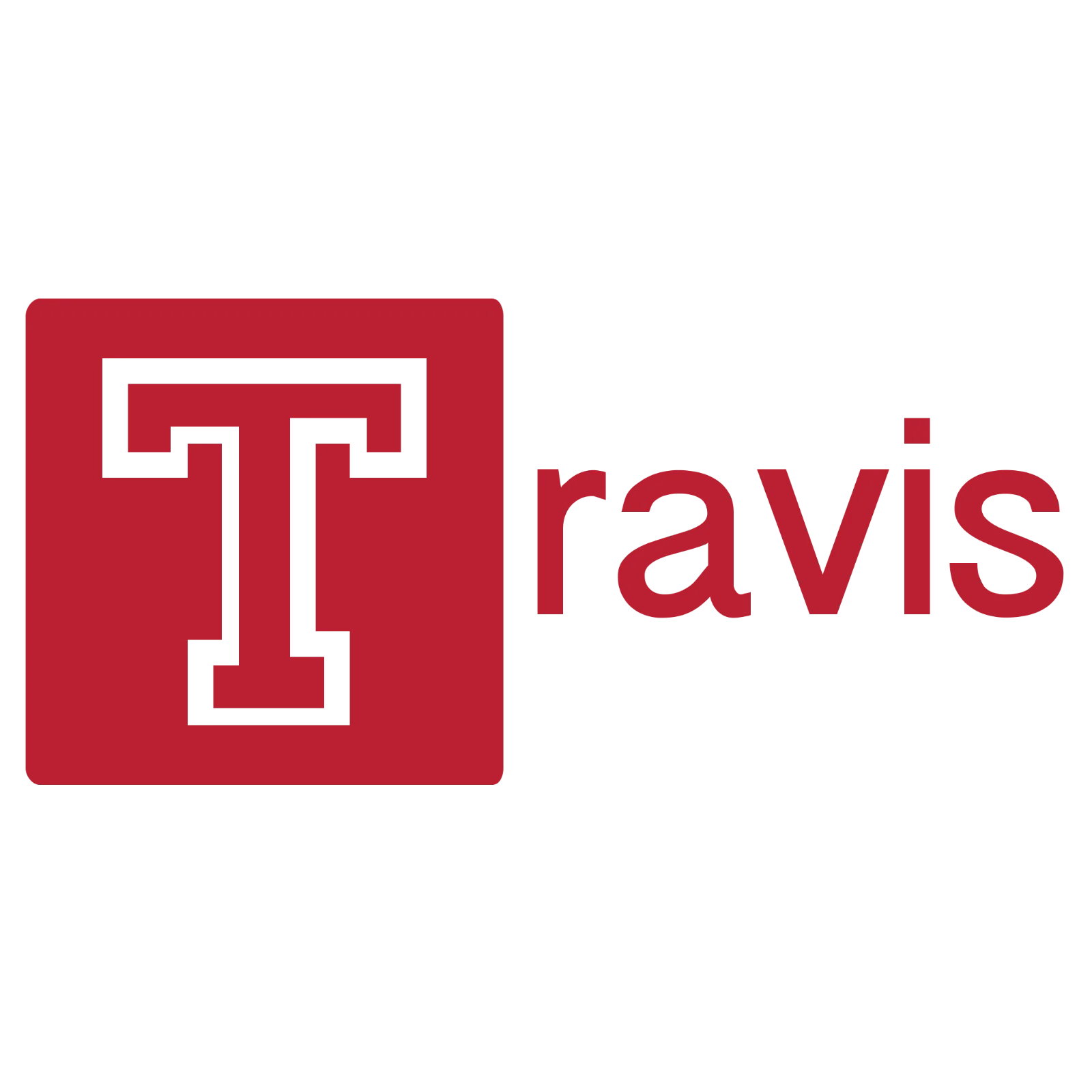 Free PNG Travis Wordmark and Geometric T Logo