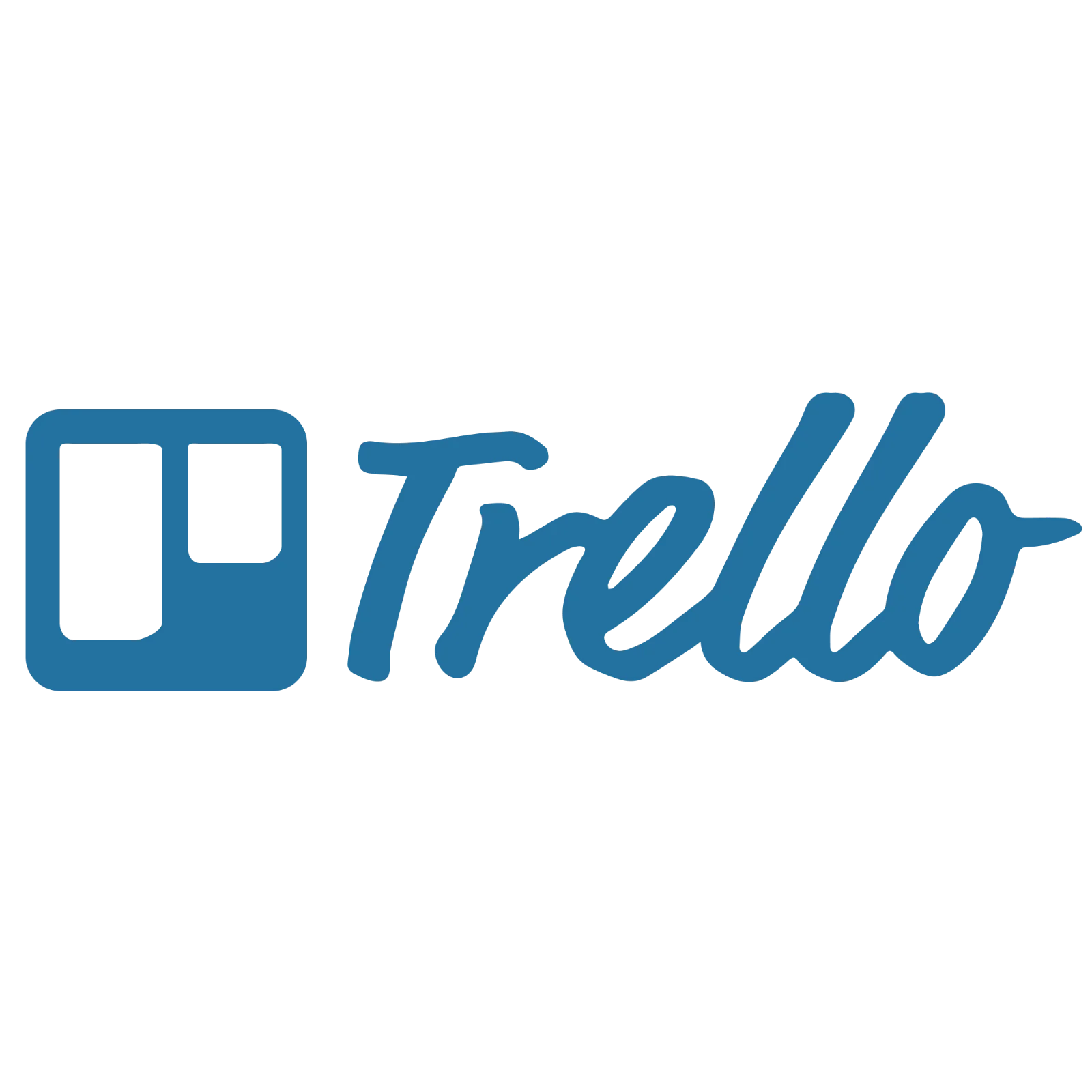 Blue Trilla Script Wordmark and Icon Free PNG
