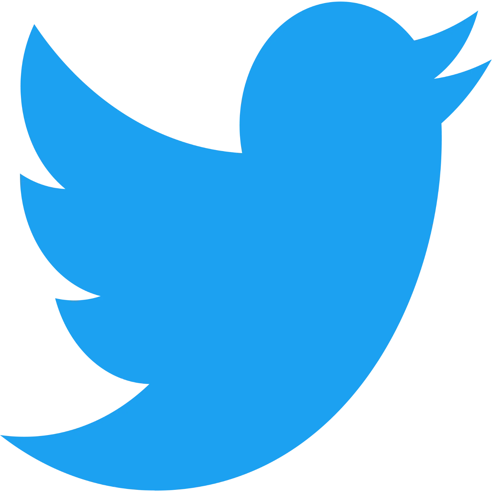 Blue Twitter Bird Logo Free PNG