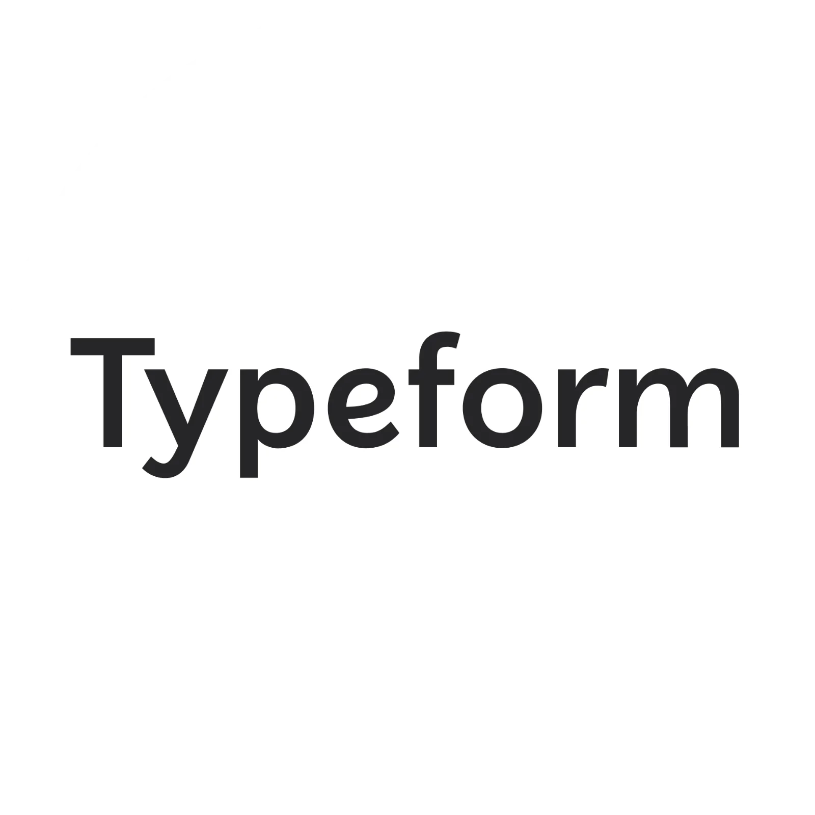 Typeform Wordmark on a White Circle Free PNG