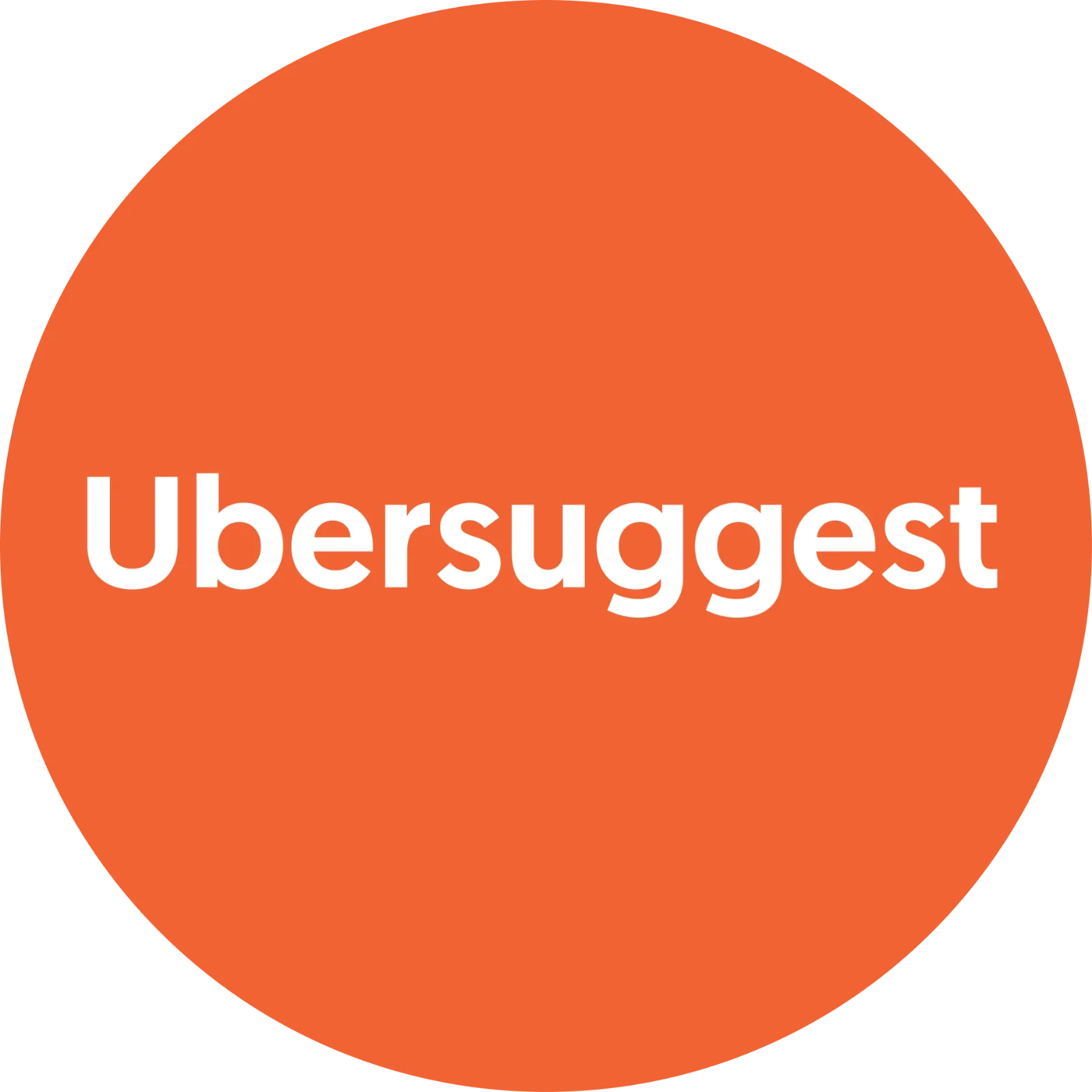 Ubersuggest Orange Circle Logo Free PNG